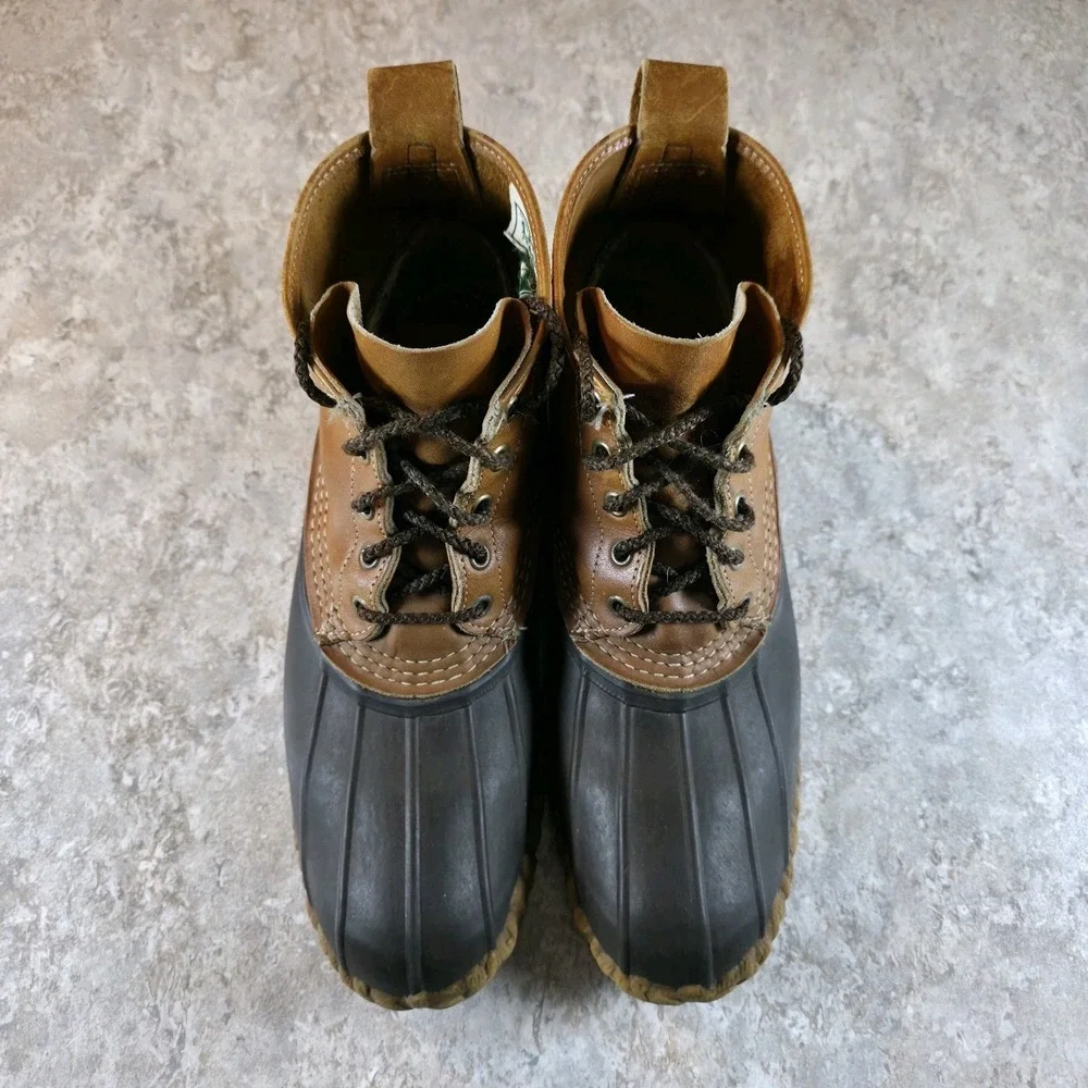 Vintage L.L. Bean Maine Hunting Shoe Waterproof Duck Boots Mens Size 10 Freeport